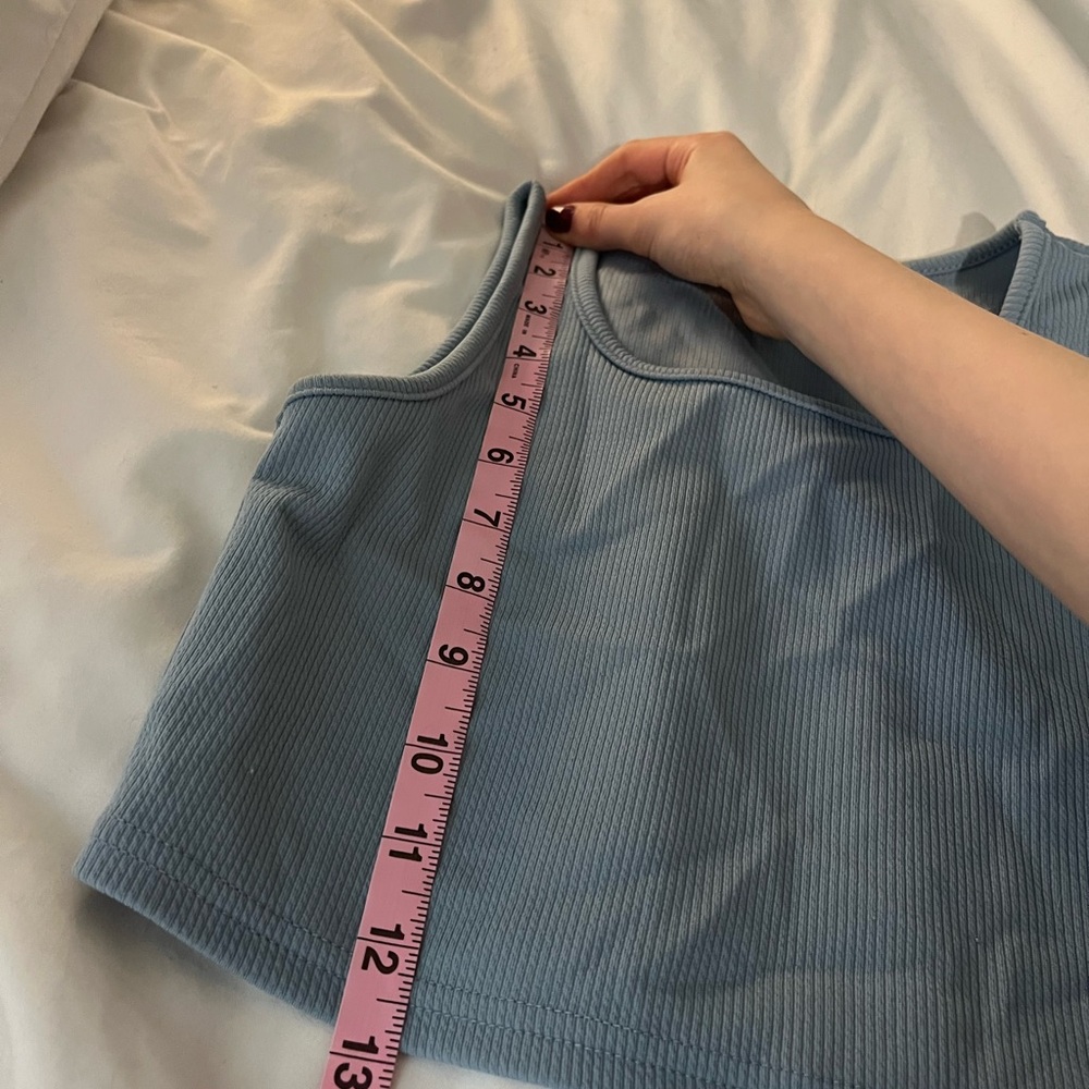 Cute Light Blue Ribbed Set - Picture 5 of 9